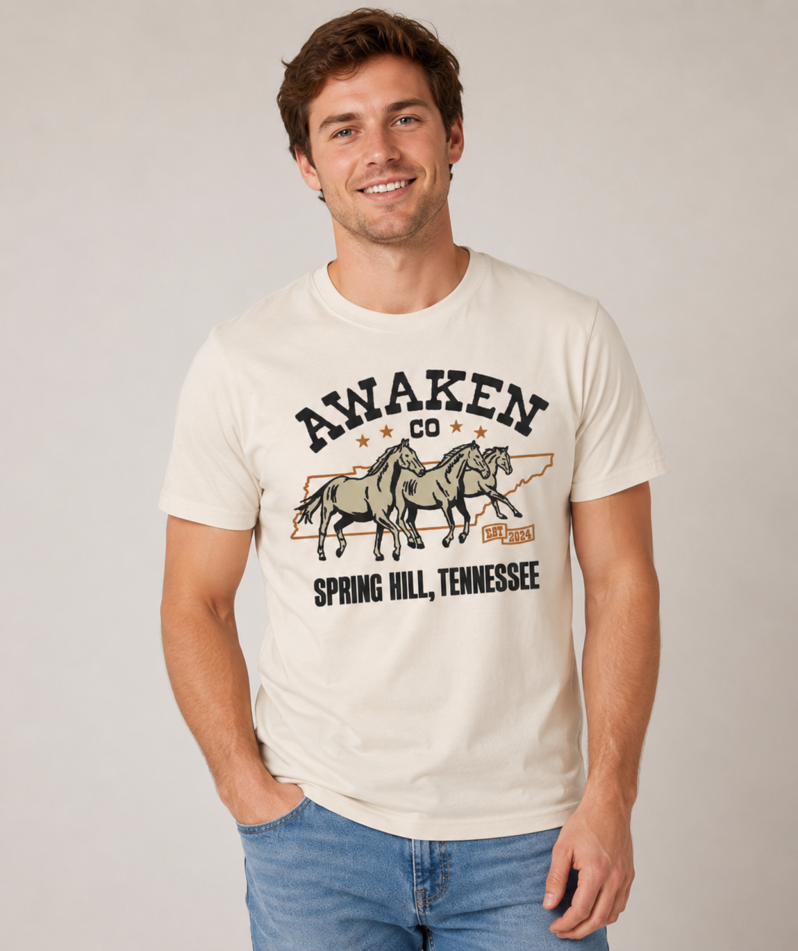 Awaken Co Horses T-Shirt