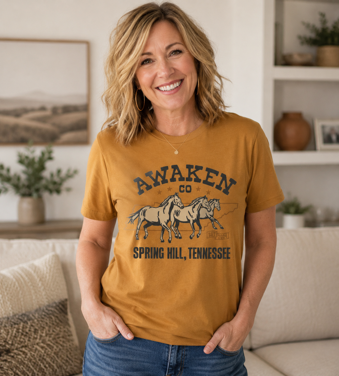 Awaken Co Horses T-Shirt