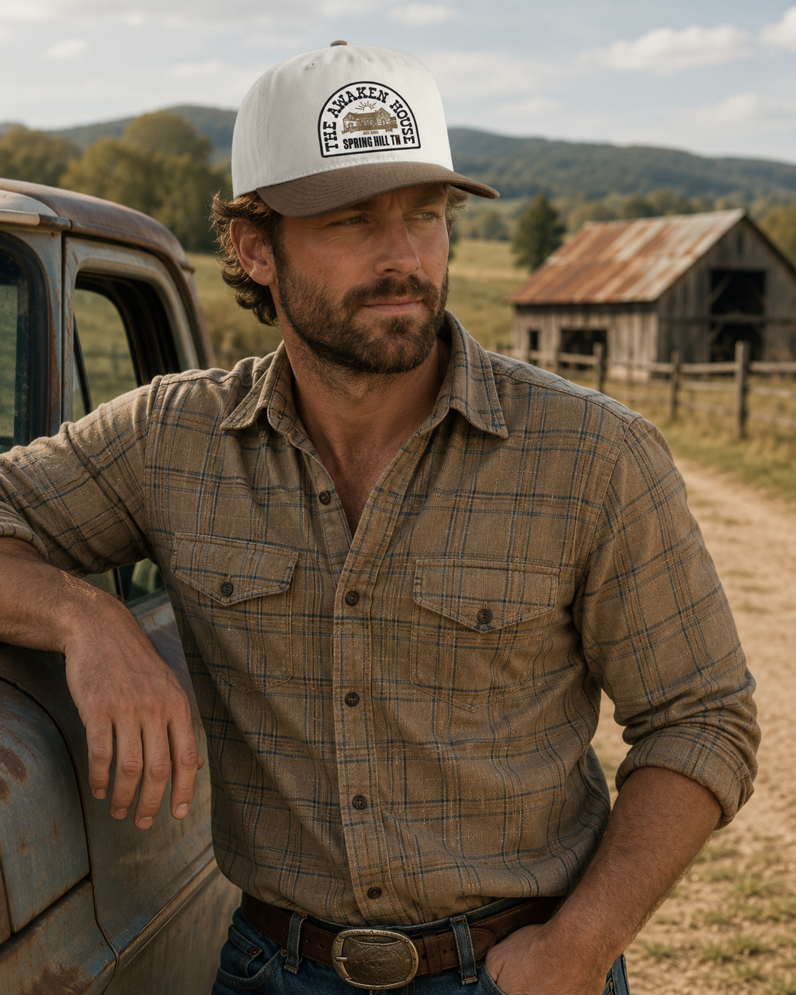 Awaken House Patch Trucker Hat